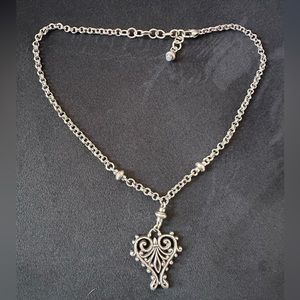 Brighton Silver Filigree Pendant Necklace